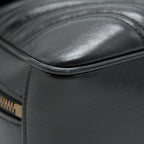 GUCCI GG MARMONT MATELASSÉ SHOULDER BAG BLACK