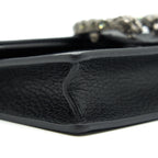 GUCCI DIONYSUS LEATHER SUPER MINI BAG BLACK