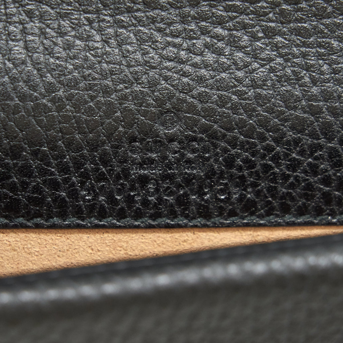 GUCCI DIONYSUS LEATHER SUPER MINI BAG BLACK
