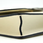 DIOR SADDLE POUCH WITH CHAIN WHITE GHW