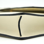 DIOR SADDLE POUCH WITH CHAIN WHITE GHW