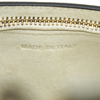DIOR GRAINED CALFSKIN SADDLE BELT POUCHE WHITE GHW