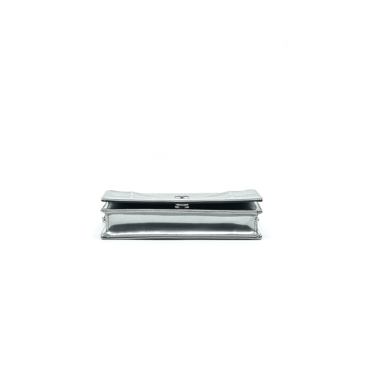 DIOR DIORAMA WALLET ON CHAIN SILVER