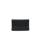 CHANEL CAVIAR WALLET ON CHAIN BLACK SHW