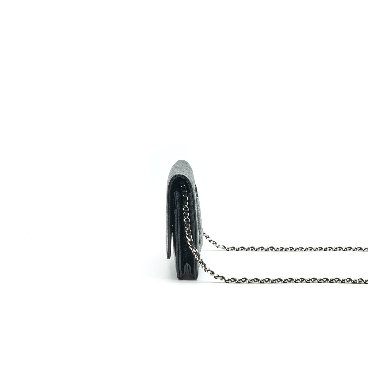 CHANEL CAVIAR WALLET ON CHAIN BLACK SHW