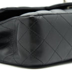 CHANEL CLASSIC DOUBLE FLAP LAMBSKIN BLACK SHW SERIAL 13