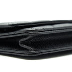 CHANEL CAVIAR WALLET ON CHAIN BLACK SHW