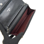 CHANEL CAVIAR WALLET ON CHAIN BLACK SHW