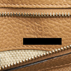 GUCCI BAMBOO DAILY LEATHER TOP HANDLE BAG BEIGE