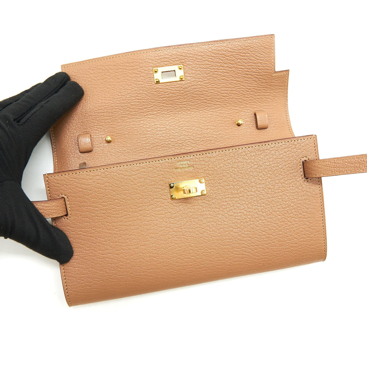 Hermes Kelly To Go Chevre Mysore 2J Quebracho GHW