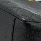 CHANEL GRAND SHOPPING TOTE BAG CAVIAR BLACK GHW