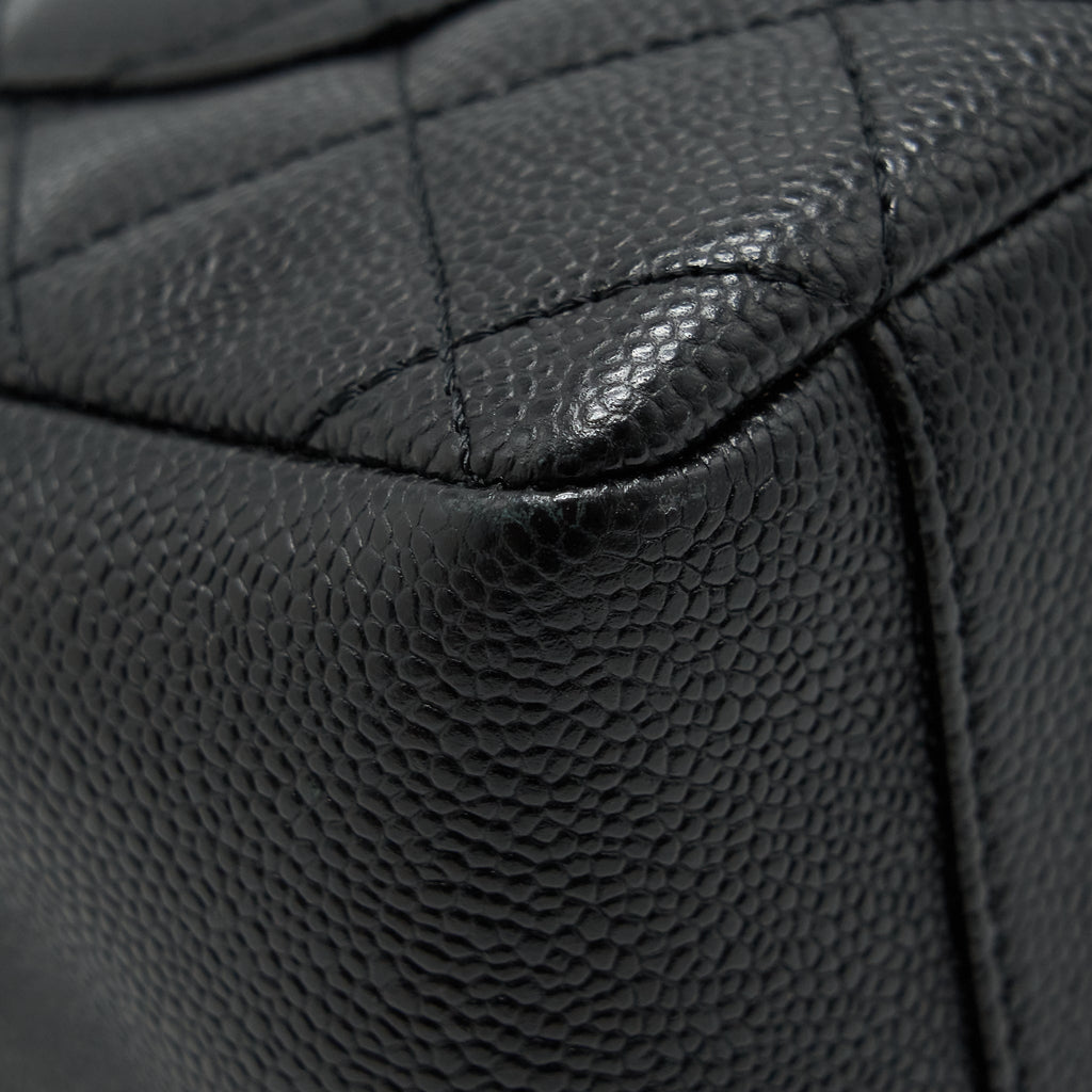 CHANEL GRAND SHOPPING TOTE BAG CAVIAR BLACK GHW
