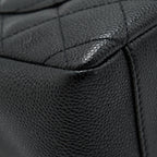 CHANEL GRAND SHOPPING TOTE BAG CAVIAR BLACK GHW