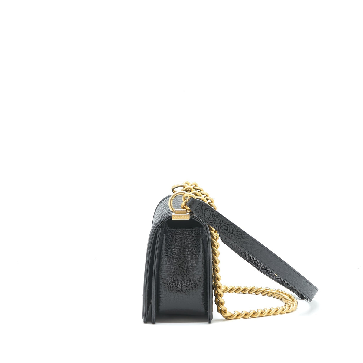 CHANEL MEDIUM LEBOY BLACK CAVIAR GHW