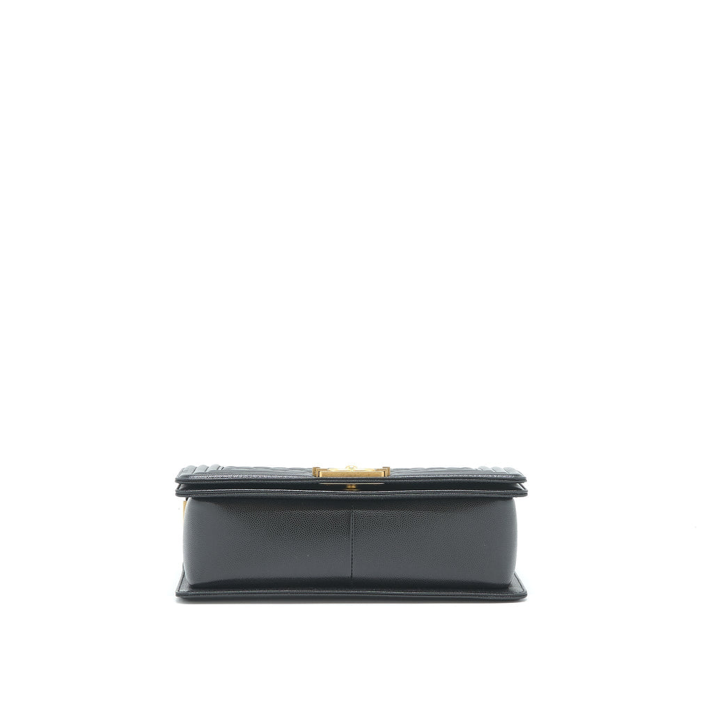 CHANEL MEDIUM LEBOY BLACK CAVIAR GHW