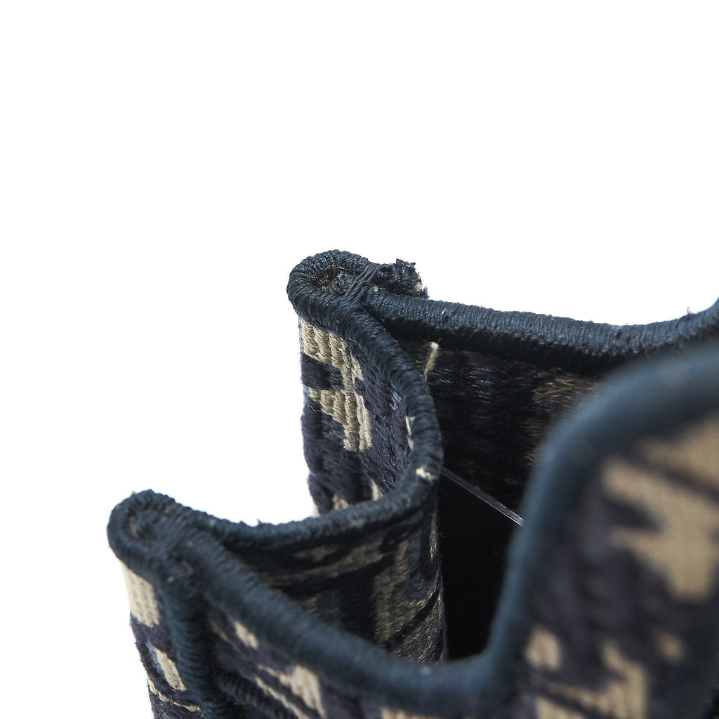 DIOR MINI BOOK TOTE BAG IN BLUE OBLIQUE