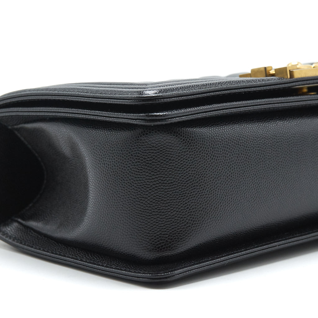 CHANEL MEDIUM LEBOY BLACK CAVIAR GHW