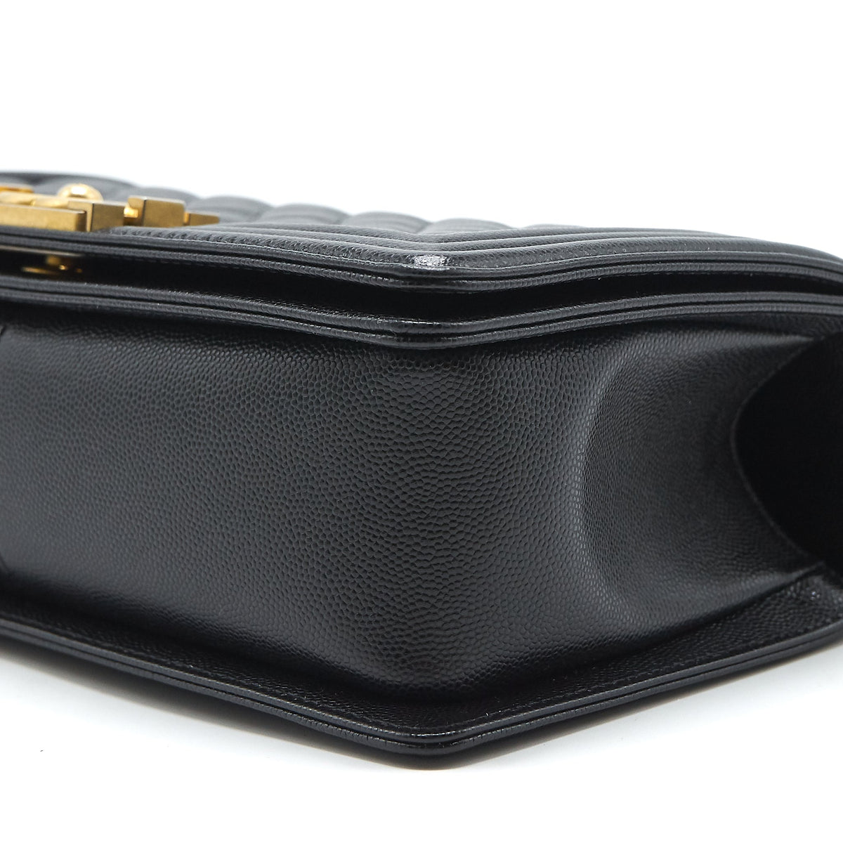 CHANEL MEDIUM LEBOY BLACK CAVIAR GHW
