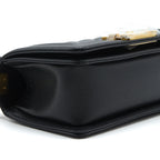 CHANEL SMALL BOY BAG CAVIAR BLACK GHW (MICROCHIP)