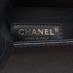 CHANEL SMALL BOY BAG CAVIAR BLACK GHW (MICROCHIP)