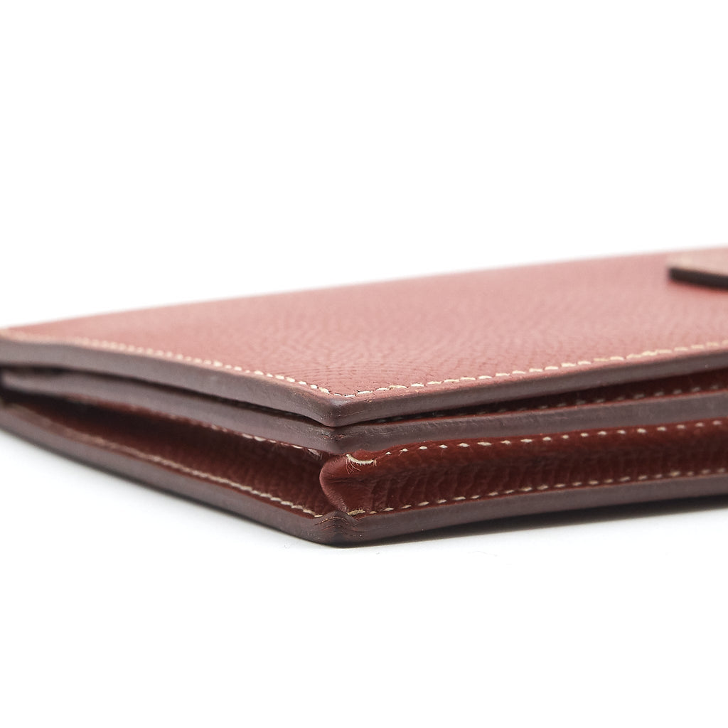 Hermes Bearn Wallet Epsom Brique SHW