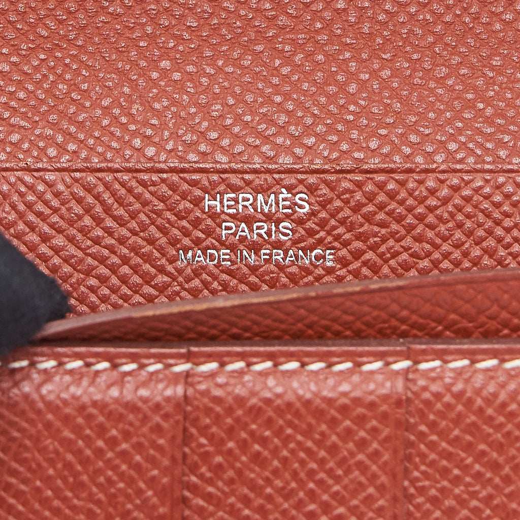 Hermes Bearn Wallet Epsom Brique SHW