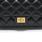 CHANEL 2.55 REISSUE MINI WAIST BELT BAG BLACK GHW