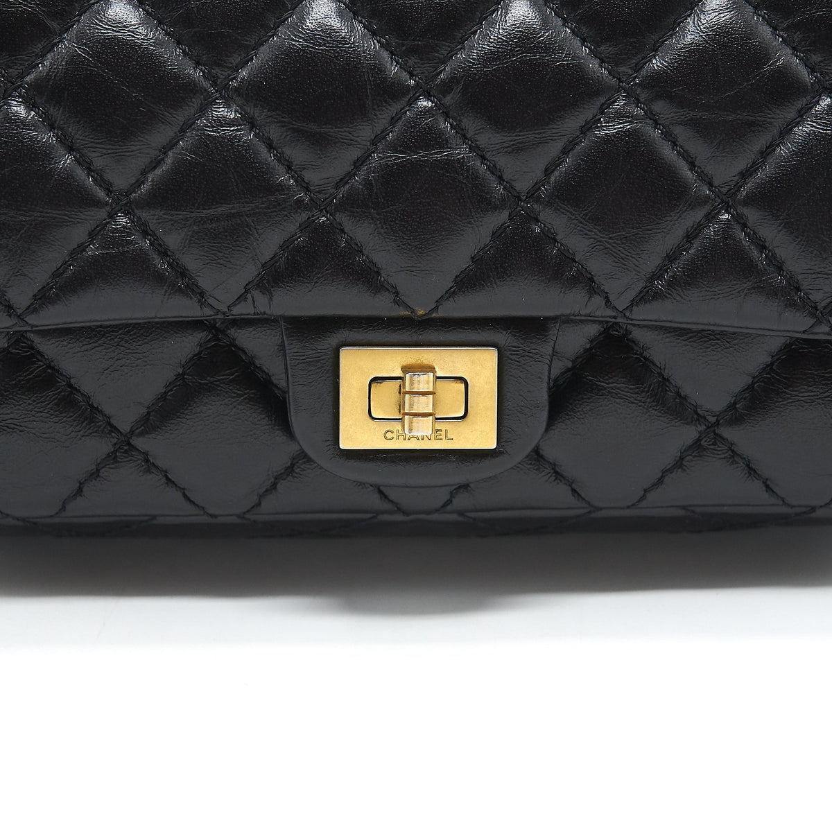 CHANEL 2.55 REISSUE MINI WAIST BELT BAG BLACK GHW