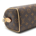 LOUIS VUITTON SPEEDY BANDOULIERE 20 MONOGRAM CANVAS BLACK STRAP