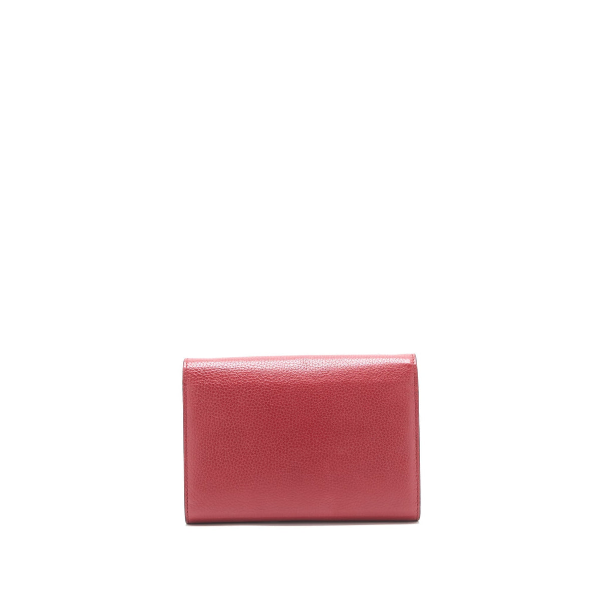 GUCCI GG MARMONT WALLET ON CHAIN RED GHW