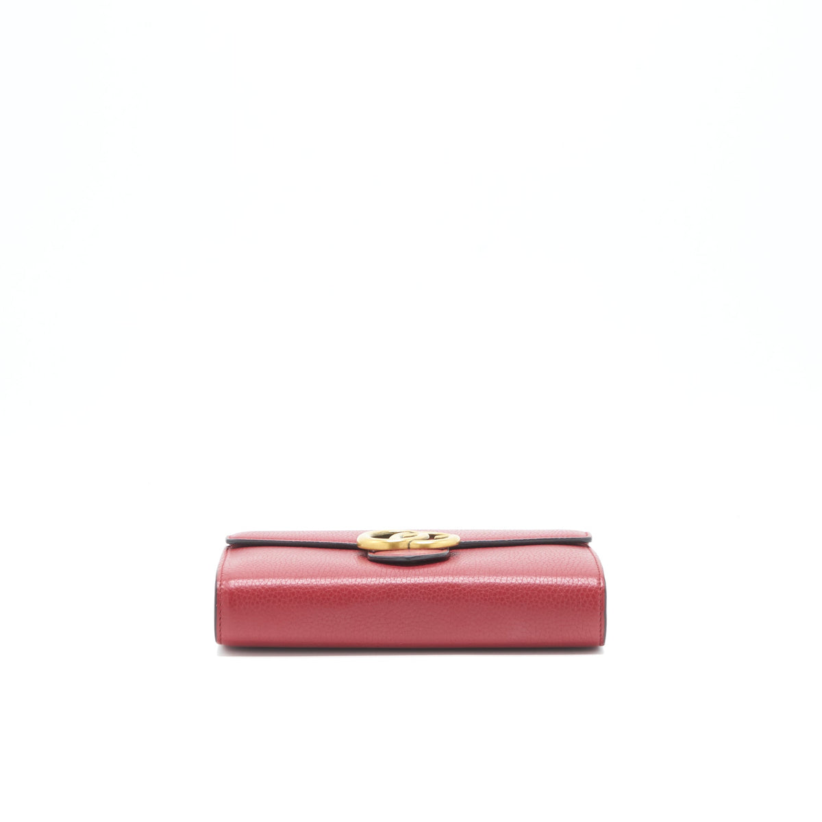 GUCCI GG MARMONT WALLET ON CHAIN RED GHW