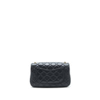 CHANEL PEARL CRUSH MINI RECTANGULAR FLAP BAG LAMBSKIN BLACK GHW
