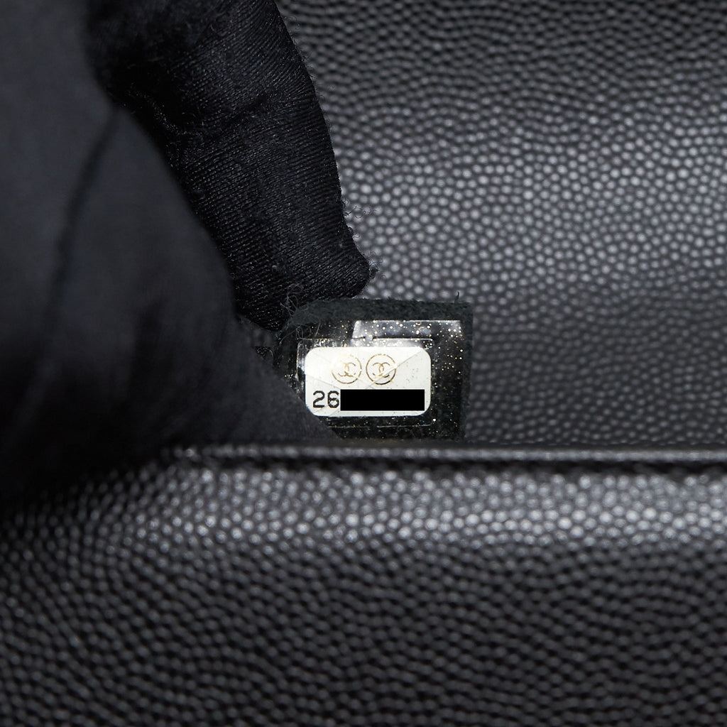 CHANEL MEDIUM LEBOY BLACK CAVIAR GHW