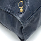 BALENCIAGA CLASSIC CITY BAG NAVY GHW