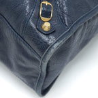 BALENCIAGA CLASSIC CITY BAG NAVY GHW