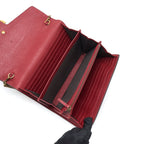 GUCCI GG MARMONT WALLET ON CHAIN RED GHW