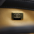 CHANEL PEARL CRUSH MINI RECTANGULAR FLAP BAG LAMBSKIN BLACK GHW