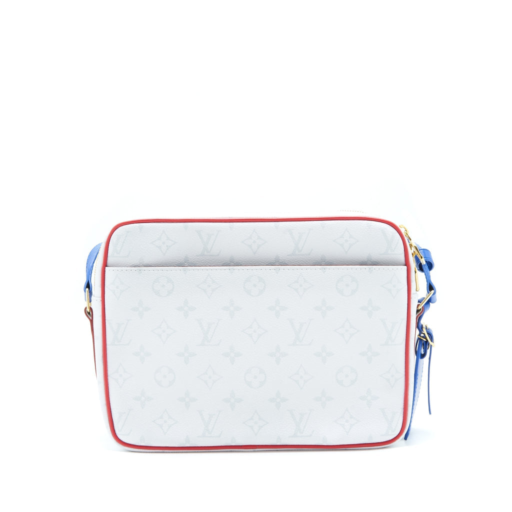 LOUIS VUITTON 2020 LV X NBA WHITE MONOGRAM NIL MESSENGER BAG