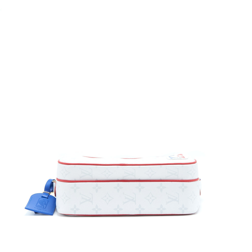 LOUIS VUITTON 2020 LV X NBA WHITE MONOGRAM NIL MESSENGER BAG