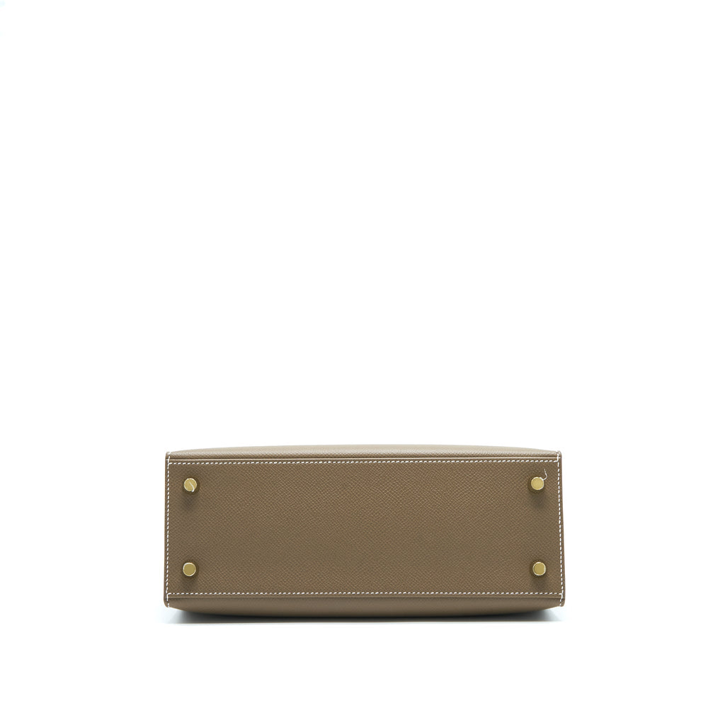 Hermes Kelly 25 Epsom Etoupe GHW