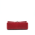 CHANEL CLASSIC JUMBO DOUBLE FLAP BAG LAMBSKIN RED LGHW