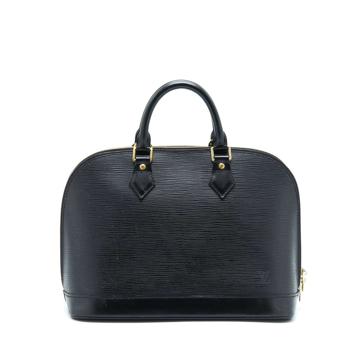 LOUIS VUITTON ALMA BAG EPI BLACK GHW