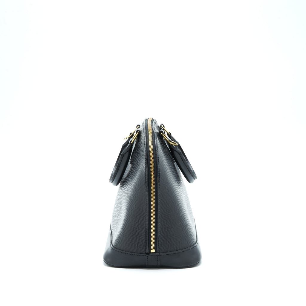 LOUIS VUITTON ALMA BAG EPI BLACK GHW