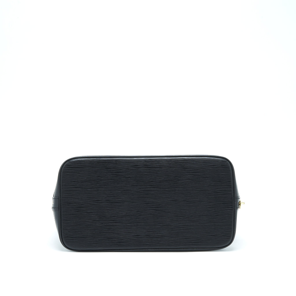LOUIS VUITTON ALMA BAG EPI BLACK GHW
