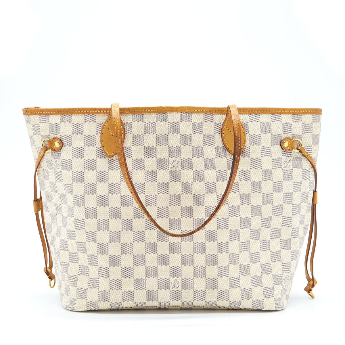 LOUIS VUITTON NEVERFULL MM DAMIER AZUR GHW