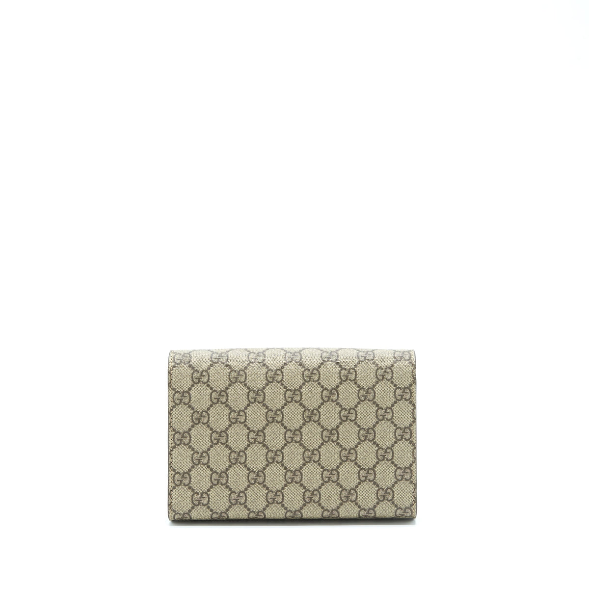 GUCCI DIONYSUS WALLET ON CHAIN GG SUPREME CANVAS SHW