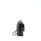CHANEL MEDIUM CLASSIC DOUBLE FLAP BAG CAVIAR BLACK GHW (MICROCHIP)