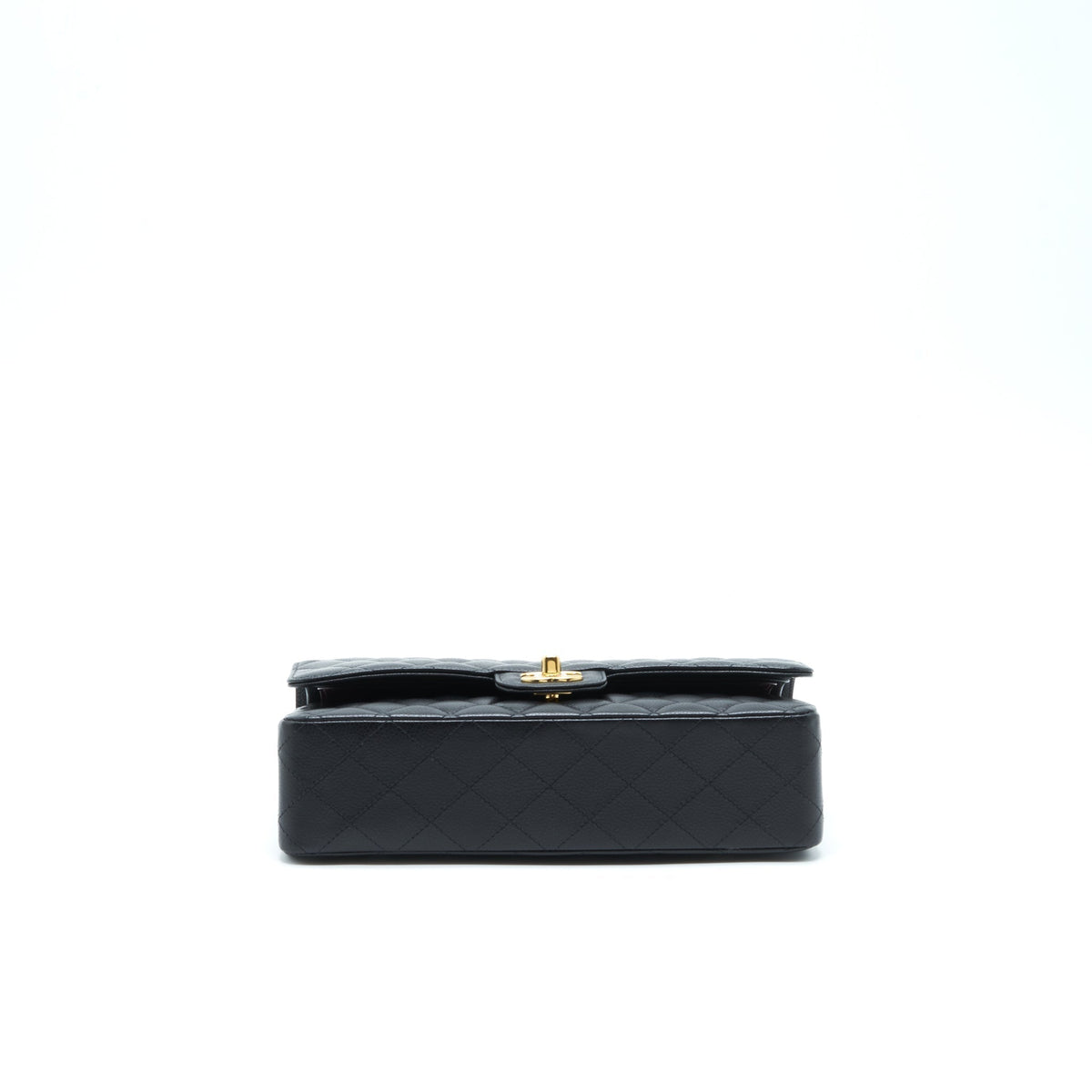 CHANEL MEDIUM CLASSIC DOUBLE FLAP BAG CAVIAR BLACK GHW (MICROCHIP)