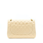 CHANEL JUMBO CLASSIC DOUBLE FLAP BAG LAMBSKIN BEIGE LGHW