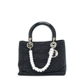 DIOR VINTAGE MEDIUM LADY DIOR NYLON/FABRIC BLACK SHW